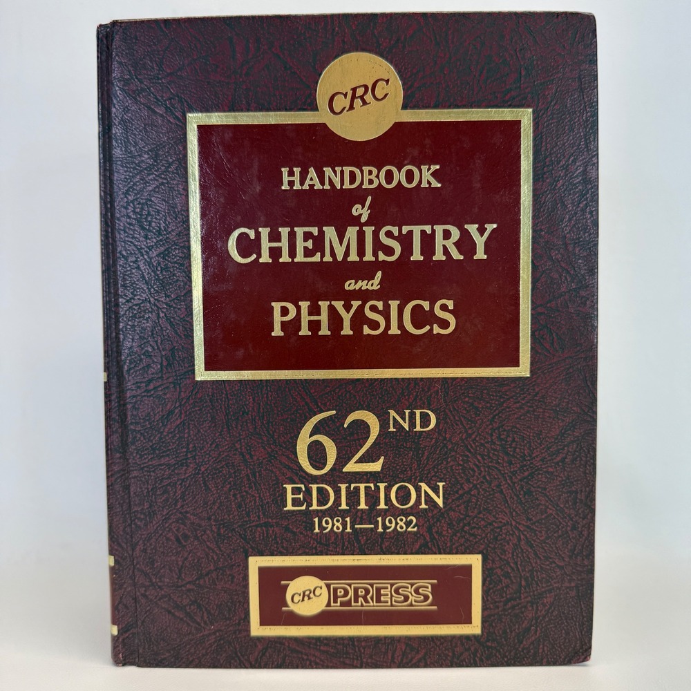 CRC Handbook of Chemistry and Physics‎ 62nd Edition 1981-1982 Hardcover Weast